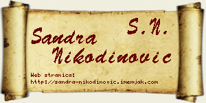 Sandra Nikodinović vizit kartica